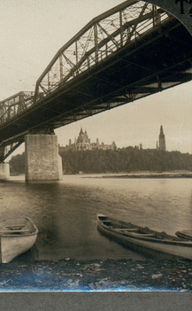 Bridge over Ottawa River and Dominion Government Buildings, Ottawa, Canada (31046T)