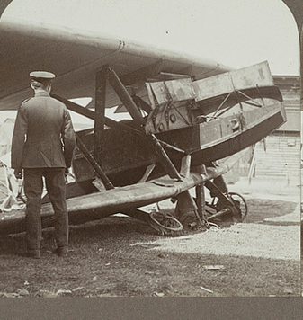 Huge Armoured-plated Battleplane, which carried Seven Guns, Captured from the Germans