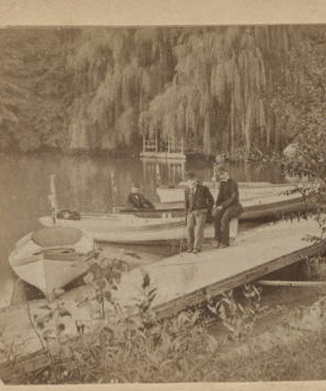 Boat landing at the lake, Central Park, N.Y. [1865?-1905?]