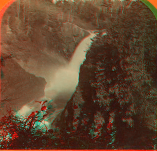 Falls of Pigeon River with rainbow. 1870?-1879? ca. 187-