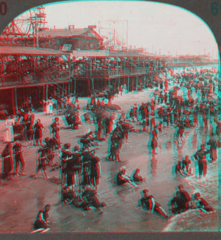 In the Surf, Atlantic City, N.J., U. S. A. [1875?-1905?] [ca. 1890]