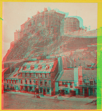 Edinburgh Castle from the Grassmarket