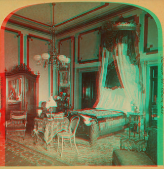 State Bed Rooms in President's Mansion, Washington, D.C., U.S.A. 1870-1899 1870?-1899?