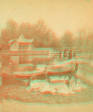 Boat Landing, Druid Hill Park, Baltimore, Md. 1859?-1885? 1873-1881