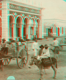 A fine residence and typical street scene of Baranquilla, Colombia. [ca. 1910]