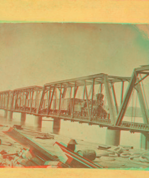 [Railroad bridge, Mobile, Alabama.] 1869?-1910?