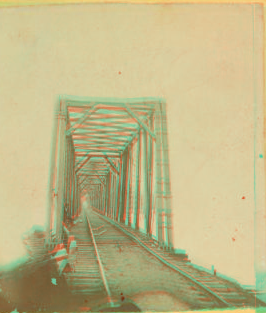 [Railroad bridge, Mobile, Alabama.] 1869?-1910?