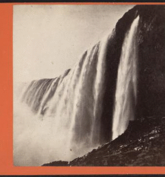 Niagara - The Horse Shoe-Fall, from under Table Rock. [1863?-1880?]
