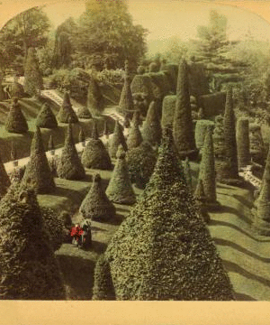 The artist's dream, Hunnewell's Gardens, Wellesley, Mass. 1870?-1895?