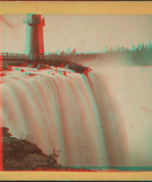 Tower and Horse Shoe Falls, Niagara. 1860?-1895?