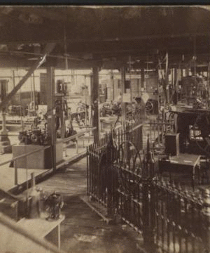 [Factory, interior view.] [1865?-1905?]