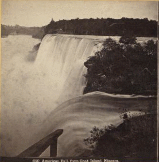 American Fall, from Goat Island, Niagara, N.Y. 1860?-1895?