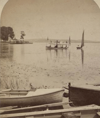 Fairpoint landing, Point Chautauqua in distance. 1870?-1890?
