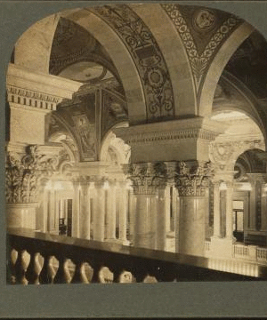 A Poem in Marble Columns and Frescoed Walls, Congressional Library, Washington, D.C., U.S.A. 1903 1890?-1910?