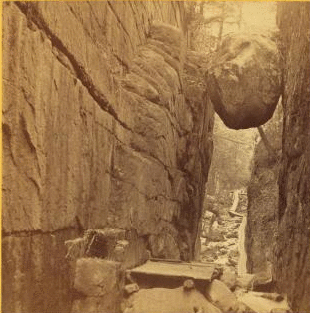 Flume above the Boulder. 1865?-1890?