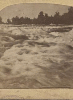 View at Niagara. [View of the rapids.] [1859?-1885?]