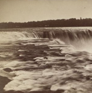 Great Horse Shoe Fall, from top Terrapin Tower. 1865?-1885?