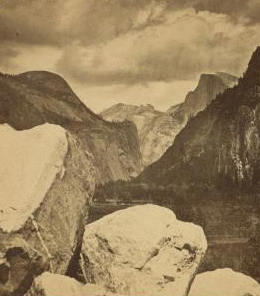 Clouds Rest and Thunder Clouds, Yo Semite Valley, Cal. 1870?-1883?