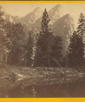 The Tree Brothers, 4,000 feet high. Yo Semite Valley. ca. 1870