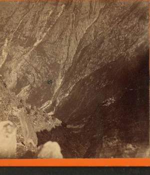Gorge looking down toward the Lake Basin. 1870?-1880?